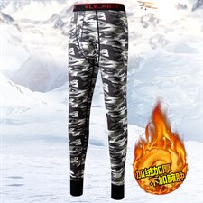 D1280男士保暖裤加绒加厚秋裤男青少年紧身打底裤时尚印花内穿，睡衣套装，星座510A-2