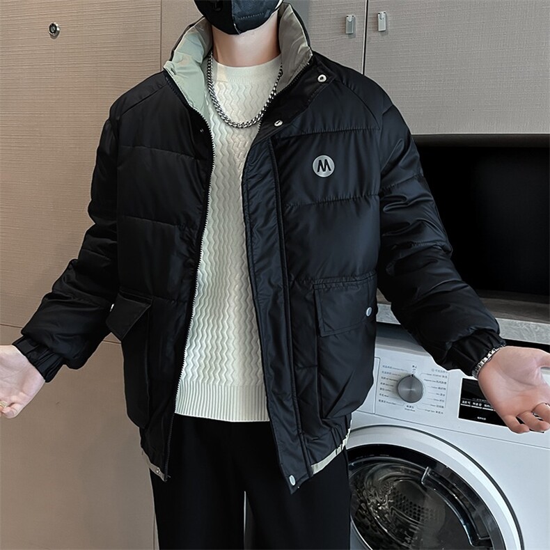 秋冬新款潮流男士棉衣防寒上衣外套休闲商务轻奢棉衣,男装棉衣,星座1013