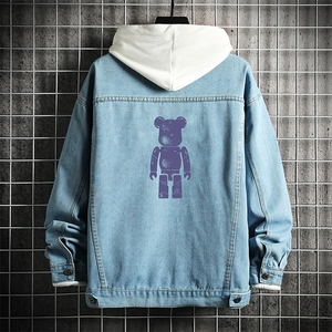 牛仔夹克男大码牛仔外套男茄克 NJ77242-P60 加绒款-P75图片
