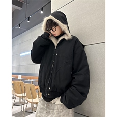 美式冬季短款棉服男夹克保暖棉袄情侣外套，男装夹克，星座716-2