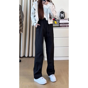 1506-1/Q93660/P42垂感小西裤男女春季潮流休闲长裤宽松直筒裤图片