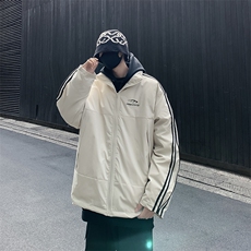 潮美式织带棉服冬季宽松加厚男女款立领上衣M065-P83，男装棉衣，星座308B-2