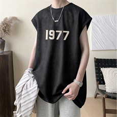 2025新款重磅高品质麂皮绒无袖坎肩背心1977印花JB401-特P19，男装背心/马甲，星座508（原C305）