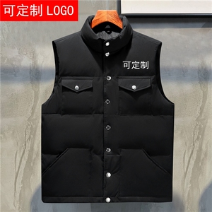 新款团体团建男女中座坎肩马甲羽绒服外套夹克    可印LOOG图片