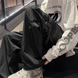 24春款纳米皱工装裤休闲裤束脚裤男KP202 P55图片
