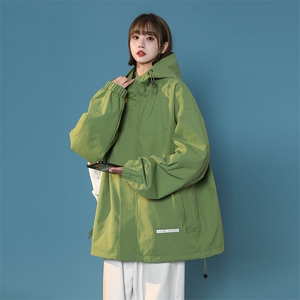 中性风宽松冲锋衣夹克百搭落肩简约上衣外套XZ214-8 JK725 P78图片