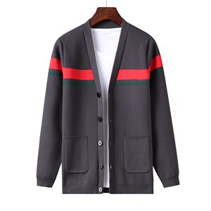 HPN-A009男士2023年秋季新款长袖针织开衫青年休闲外套服装P75图片