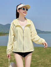 防晒衣女2025夏季新款宽松轻薄冰丝防紫外线皮肤空调衫短外套上衣，女装防晒衣，以桐