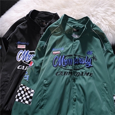 美式复古刺绣棒球服春季情侣ins潮机车夹克男高街痞帅W2874-P60，男装夹克，星座512-2