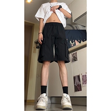 YK86012-P23聚酯纤维大口袋夏季冰丝防水速干工装短裤男，男装牛仔裤，电商A086-1