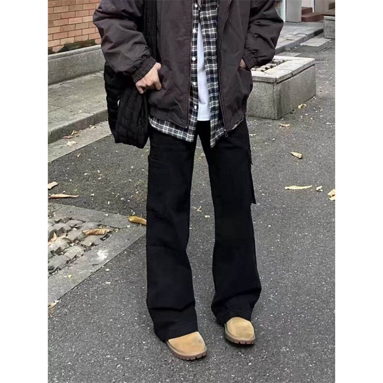 2025夏季新款港风复古水洗纯棉工装裤休闲裤男潮流ZK3913特批53，男装工装外套，星座313A(原308A-2)