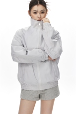 美式罗纹拼接袖子褶皱大码M-5XL教练夹克女JK78056P69控105，男装夹克，星座227-7