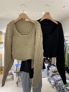 秋冬新款 慵懒毛衣两件套图片