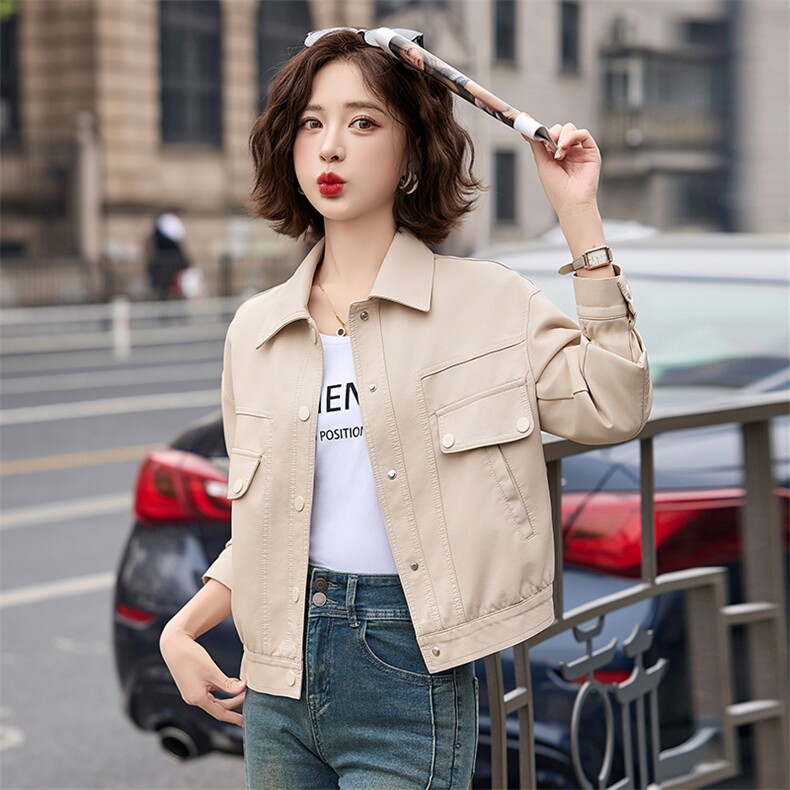 短款皮衣外套女春秋2025新款小个子酷飒气质休闲洋气PU皮夹克上衣,女装皮衣,臻衣坊