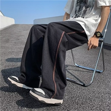 2023春季oversize抽绳牛仔裤美式复古宽松休闲直筒裤子K6147-P42，男装牛仔裤，星座512-2