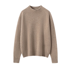 加厚山羊绒衫女半高领宽松毛衣25秋冬新款百搭针织打底衫内搭上衣，女装羊绒衫，暖绒情旗舰店