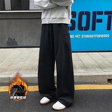保暖银狐绒重磅400g华棉男大码休闲弯刀裤K24031J加绒-特P45控88，男装棉衣，电商A001-1