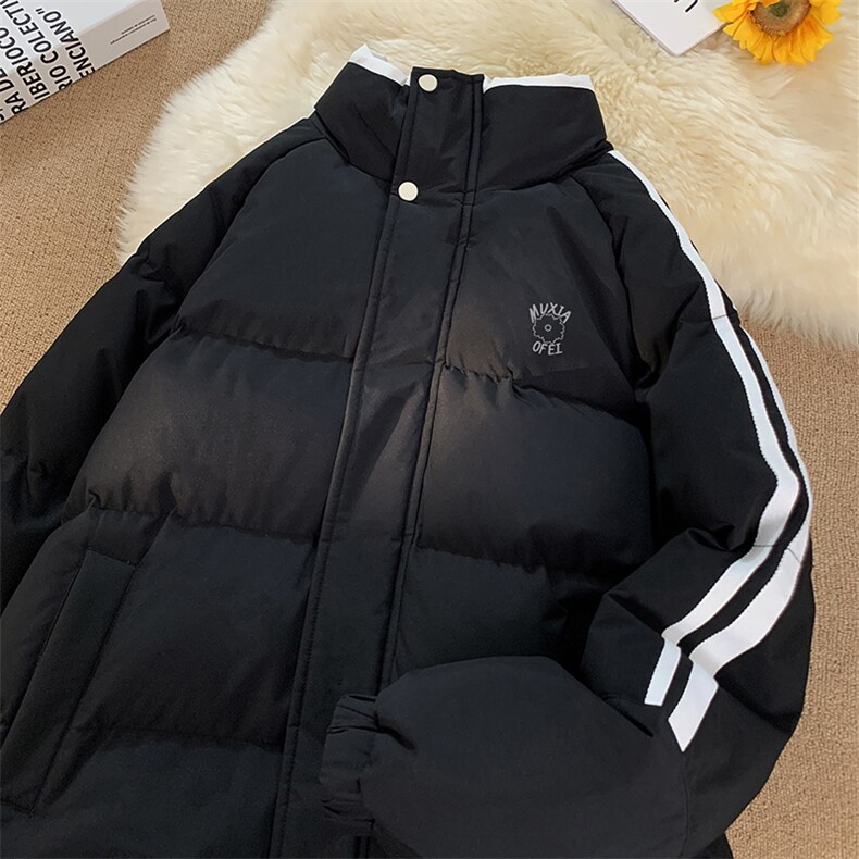 量大优可提供视频冬棉衣立领条纹HD019-1-MF5288-P75,男装棉衣,电商019-1