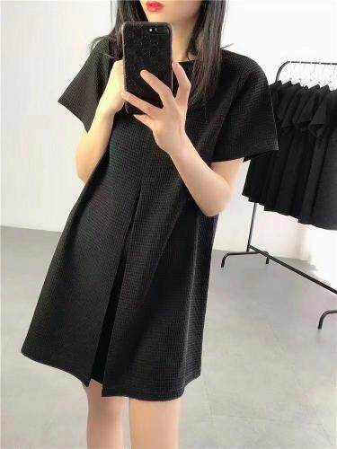 华夫格连衣裙，女装连衣裙，欧妮卡蒂蔓