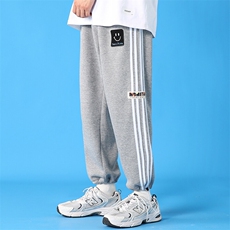 现货主推青少年大码休闲抽带拼接印花卫裤休闲裤男K9169P38，男装休闲裤，电商B226-2（原B217-2）