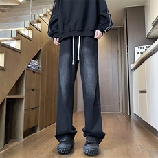 高质量牛仔裤男士韩版潮流松紧腰帅气百搭2024秋季长裤RK2107-P53，男装牛仔裤，星座412-2