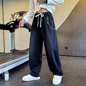 B216 K3017 P68  2025秋冬装新款男直筒休闲裤链子可拆 小伙风图片