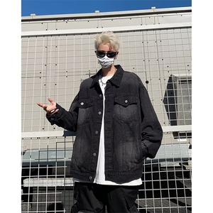 复古做旧破洞牛仔外套男春季2024新款宽松情侣休闲夹克8844/P75图片