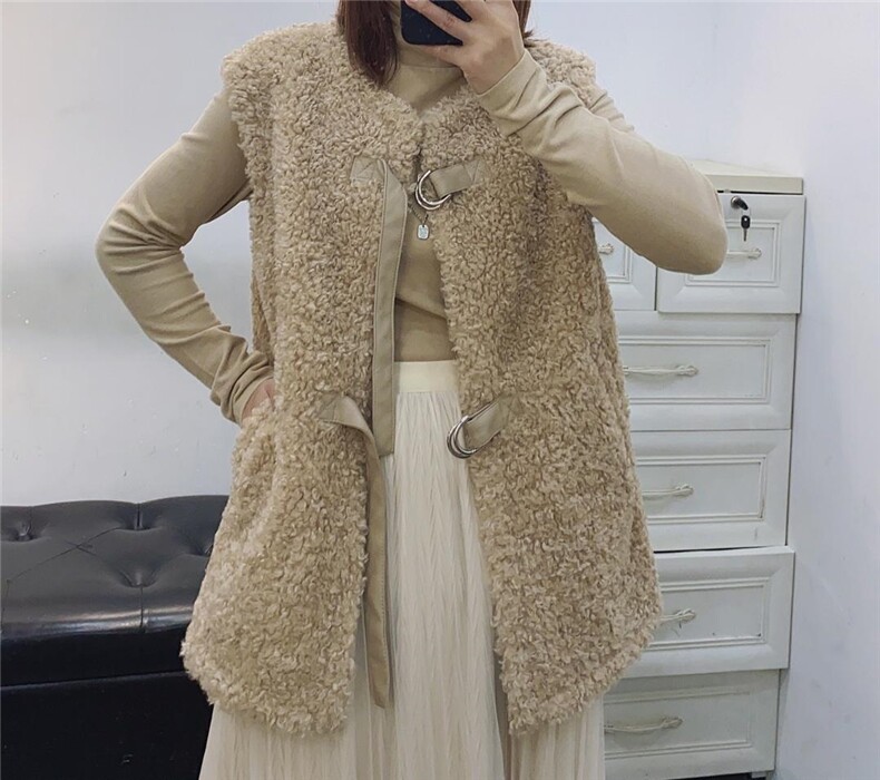 2021冬季皮毛马甲，女装马甲，曼希野