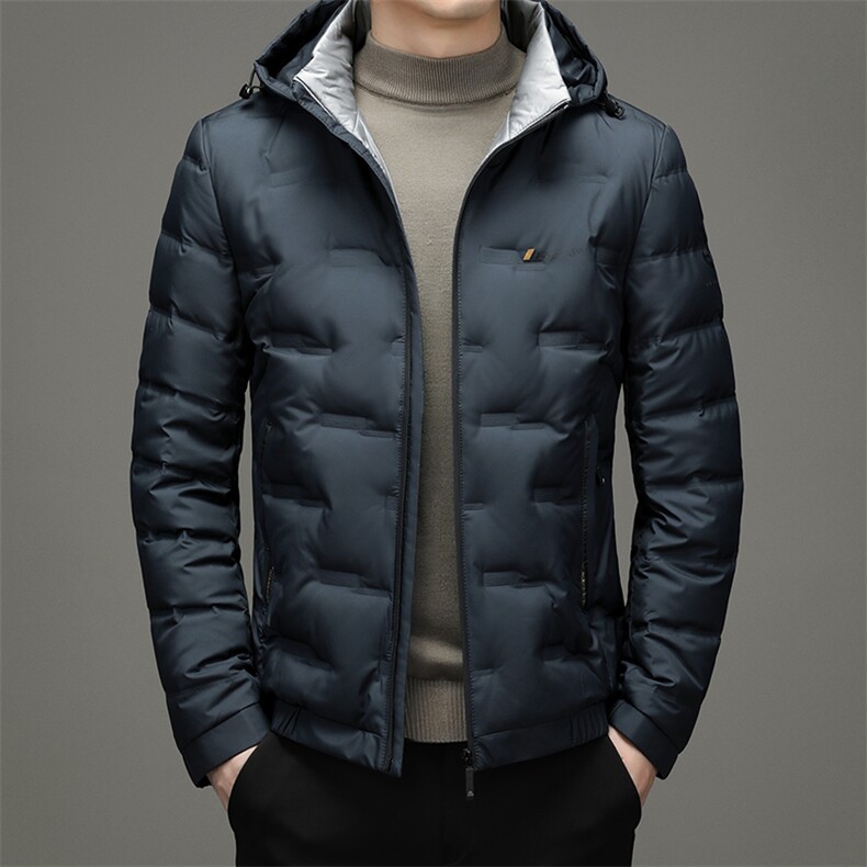 21冬季新款连帽可脱卸羽绒服男士休闲时尚外套男装SNDAF3329-P245,男装羽绒服,电商B212（原钱塘6029）