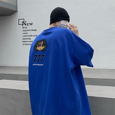 B239-1096-P25美式卡通人物印花夏季嘻哈重磅落肩袖短袖T恤，男装T恤，星座514-2(原B239)