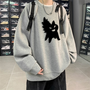 华夫格！华夫格上衣男圆领华夫格卫衣男大码长袖t恤男HY170-P30图片