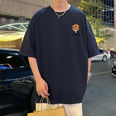 T753P26夏季新品港风高街美式短袖T恤宽松ins重磅纯棉体恤，男装T恤，星座304A