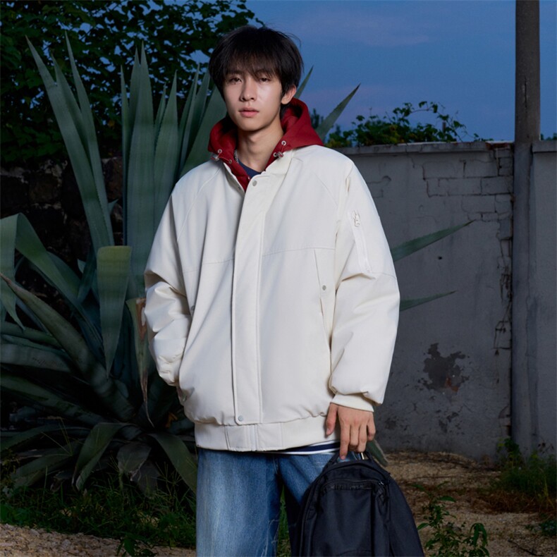 !潮流冬季连帽拉链加绒加厚棉衣情侣撞色棉服外套MY5567-P78,男装棉衣,星座610B-1