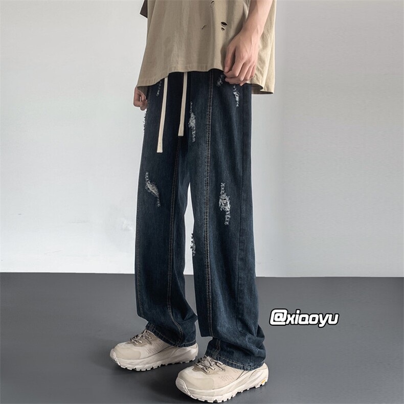 XZ616夏季新款破洞牛仔裤休闲九分裤TY904P55控68,男装牛仔裤,星座512A（原616）