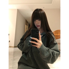 重磅秋冬装北极绒开衫毛衣美式复古休闲慵懒风针织衫加厚连帽外套，男装针织衫/毛衣，电商A486