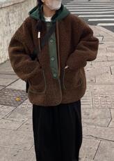 冬季新款皮毛一体拼接帽子外套，其它，JIAN.Z 简.站