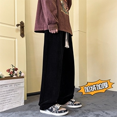 抖音品质440G雪尼尔休闲裤A014-DY2195常规P65控88加绒P70控98，男装休闲裤，电商A014