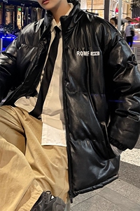 冬季PU皮棉衣男潮牌加厚棉服外套 2188特P100图片