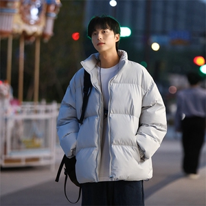 冬季新款棉服 纯色休闲百搭防水加厚外套棉衣男 D2200-TP35不图片