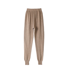 女士秋冬保暖羊毛中厚款无缝裤高腰显瘦打底裤，女装打底裤，金牧歌羊绒裤