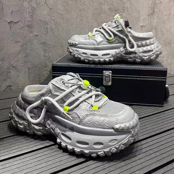 55-0278厚底增高半拖老爹鞋男夏季新款拖鞋男，男鞋拖鞋，星座1407-6