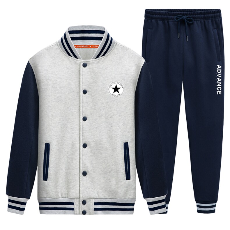 秋季新款运动班服套装棒球服卫衣两件套潮XZ102A-4-8631-P95,男装休闲套装,星座211-2
