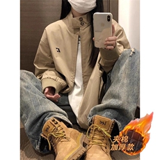 美式复古夹克外套新款宽松立领男女款上衣潮M800-P66，男装夹克，星座208-5