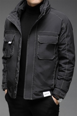 中年男保暖外套立领爸爸装衣服羽绒服冬款上衣休闲BJY08197-P210，男装羽绒服，电商B212（原钱塘6029）