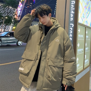 小众高级感户外工装连帽羽绒服男潮牌2024新款冬季加厚冲锋衣外套图片