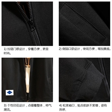 KS21061-P38连帽开衫卫衣男运动外套大码班服砖墙挂拍，男装卫衣，电商A040A