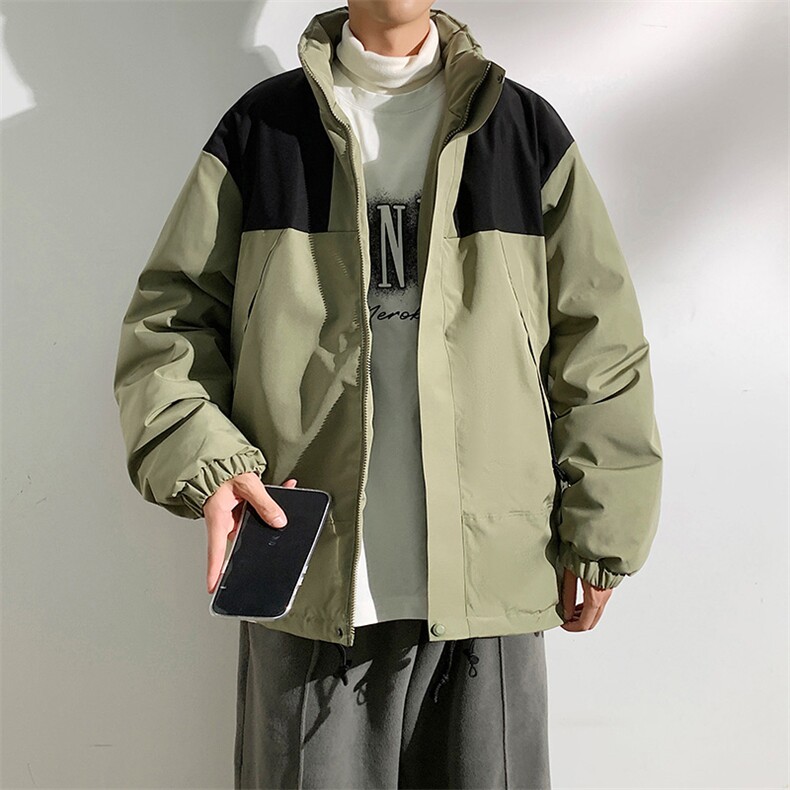 港风2026新品冬季宽松情侣装棉衣棉服冬装加厚外套M8586-P90,男装棉衣,星座717
