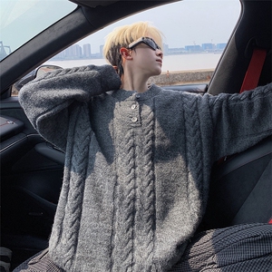 毛衣男秋冬新款港风宽松针织毛衫MYA5-P65图片