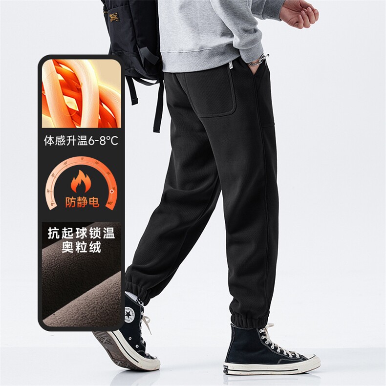 A178-1DY527AP85奥粒绒秋冬季美式休闲卫裤,男装休闲裤,电商A178-1