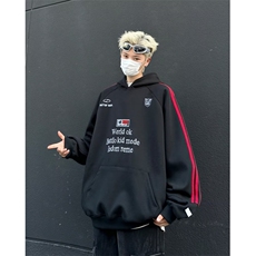 美式高街卫衣男女韩版潮流字母长袖帅气2024秋冬ins外套WB323-P49，女装短外套，星座412-3
